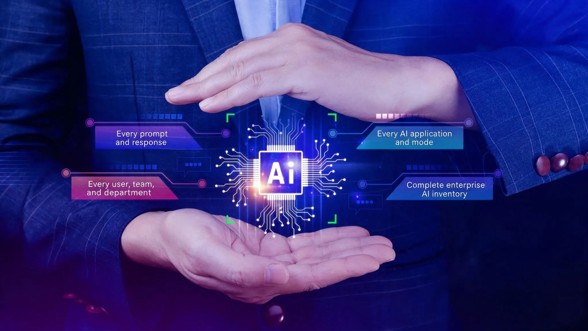 Gain complete visibility into AI usage from the first interaction