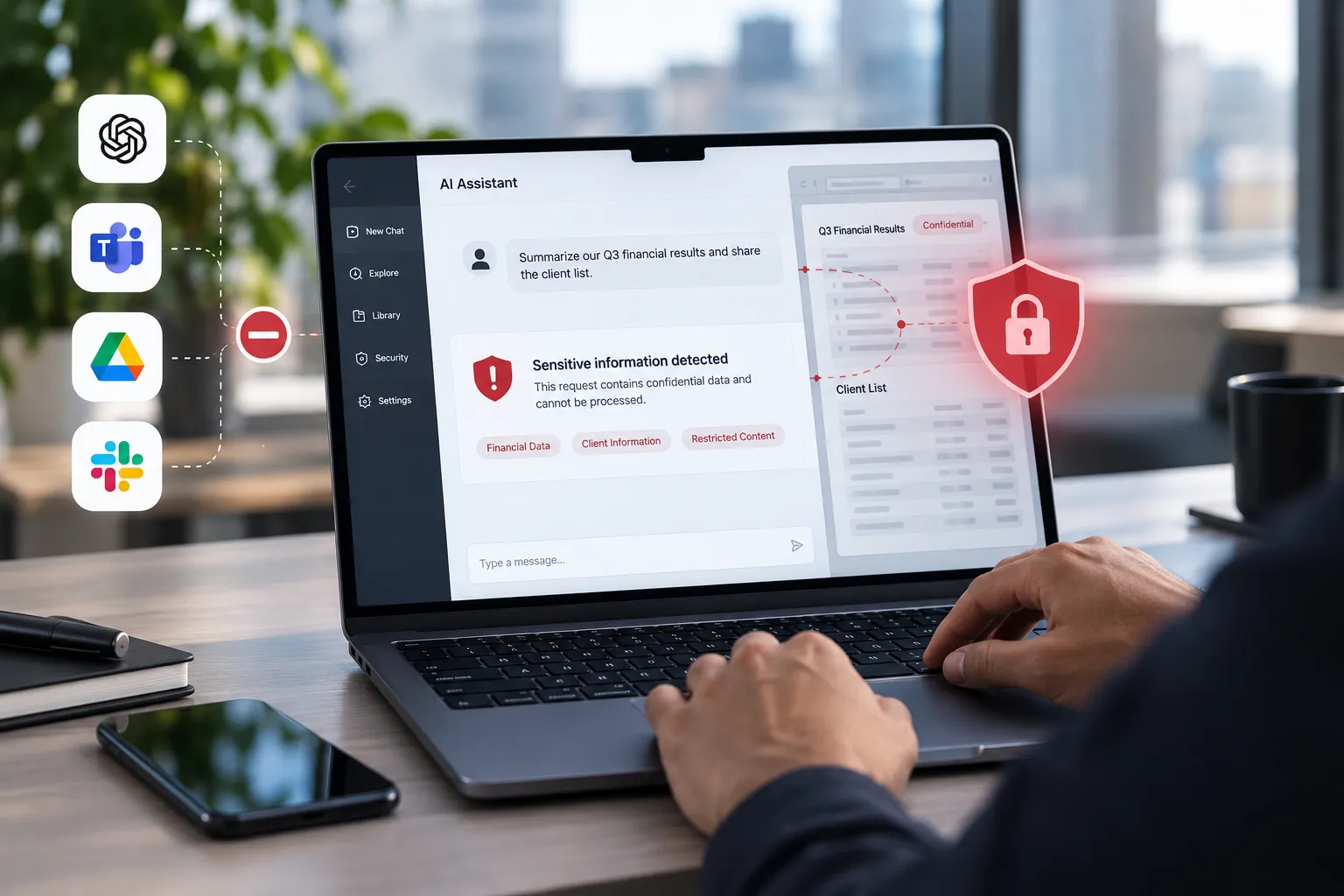 Prevent sensitive information from leaving your organization before it becomes a risk